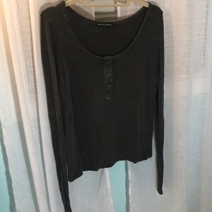 Brandy Melville Comfy Gray Top